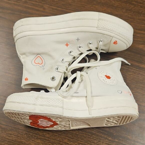 Converse Shoes - Converse Chuck Taylor All Star Lift Platform Y2K Heart High Top Sneaker size 8